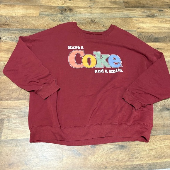 Coca-Cola “Have a Coke and a Smile” Retro Graphic Sweatshirt - Picture 1 of 4